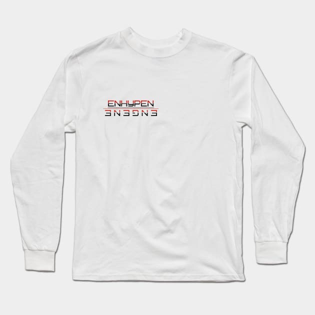 ENHYPEN/ENGENE Cool Text Art Design Long Sleeve T-Shirt by PANGANDOY